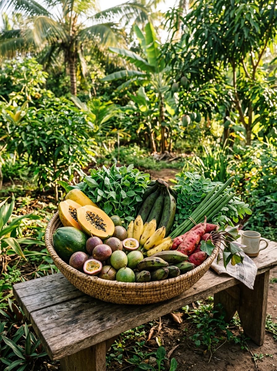 Fresh organic harvest